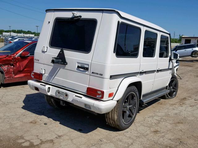 WDCYC7DF2EX219939 - 2014 MERCEDES-BENZ G 63 AMG WHITE photo 4