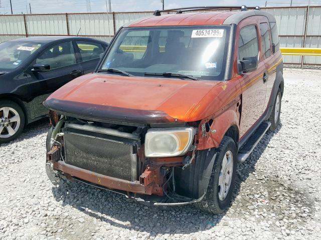 5J6YH18503L014706 - 2003 HONDA ELEMENT EX ORANGE photo 2