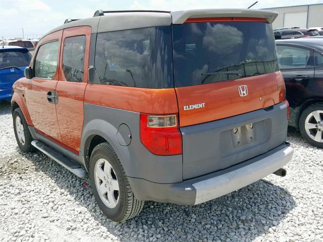 5J6YH18503L014706 - 2003 HONDA ELEMENT EX ORANGE photo 3