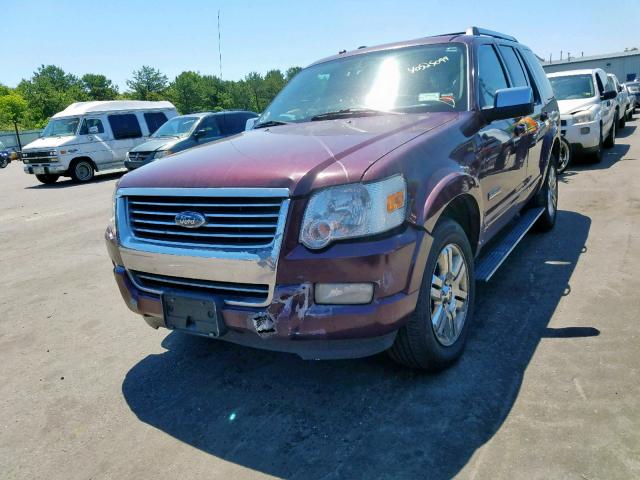 1FMEU75E97UB73151 - 2007 FORD EXPLORER L BURGUNDY photo 2