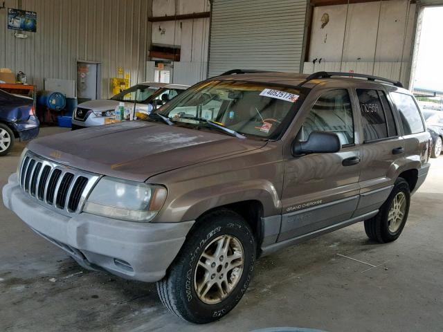 1J4GX48S22C203409 - 2002 JEEP GRAND CHER BROWN photo 2