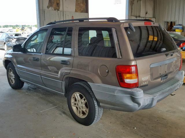 1J4GX48S22C203409 - 2002 JEEP GRAND CHER BROWN photo 3