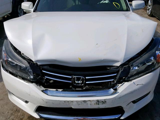 1HGCR3F8XEA004805 - 2014 HONDA ACCORD EXL WHITE photo 7