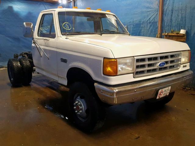 1FDKF38G9LNB24619 - 1990 FORD F350 WHITE photo 1