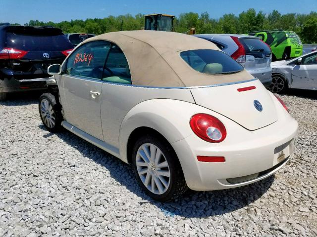 3VWRF31Y69M409154 - 2009 VOLKSWAGEN NEW BEETLE თეთრი ფოტო 3