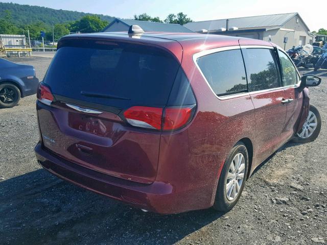 2C4RC1AG8KR505373 - 2019 CHRYSLER PACIFICA L MAROON photo 4