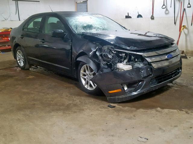 3FAHP0GA3CR257399 - 2012 FORD FUSION S BLACK photo 1