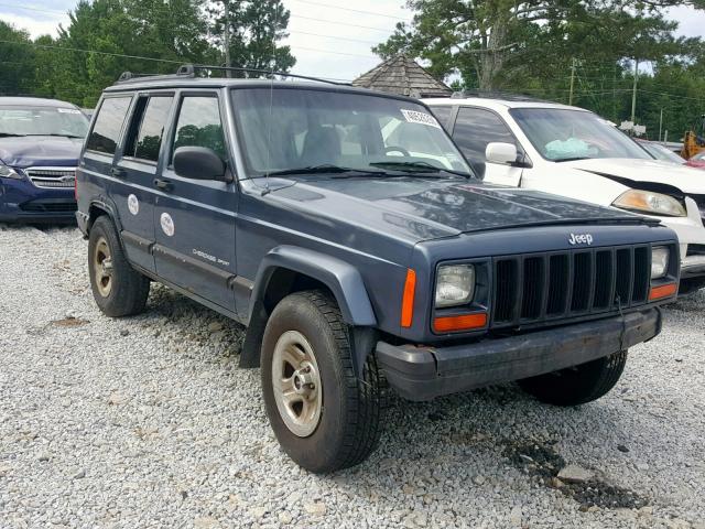 1J4FF48S61L561562 - 2001 JEEP CHEROKEE S BLUE photo 1