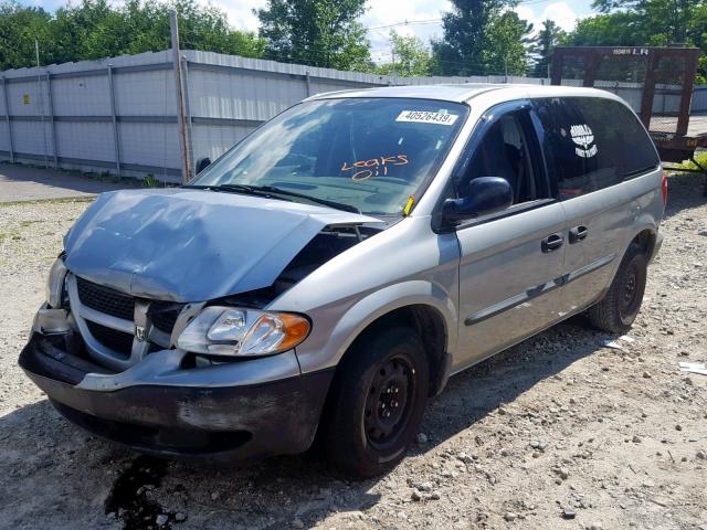 1D4GP25B43B304735 - 2003 DODGE CARAVAN SE TURQUOISE photo 2