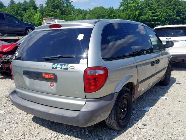 1D4GP25B43B304735 - 2003 DODGE CARAVAN SE TURQUOISE photo 4