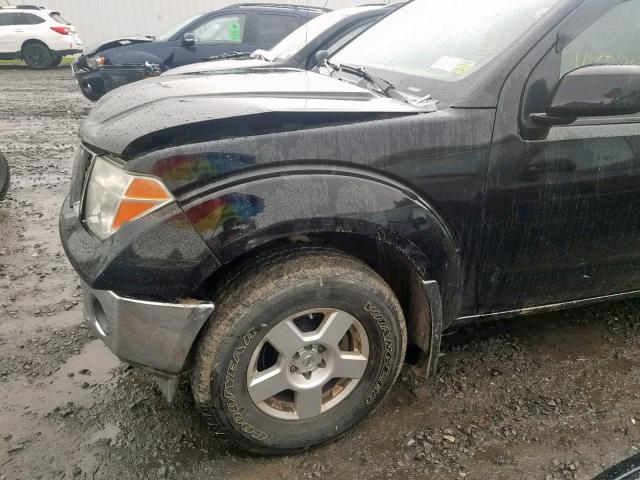 1N6AD07W06C435432 - 2006 NISSAN FRONTIER C BLACK photo 9