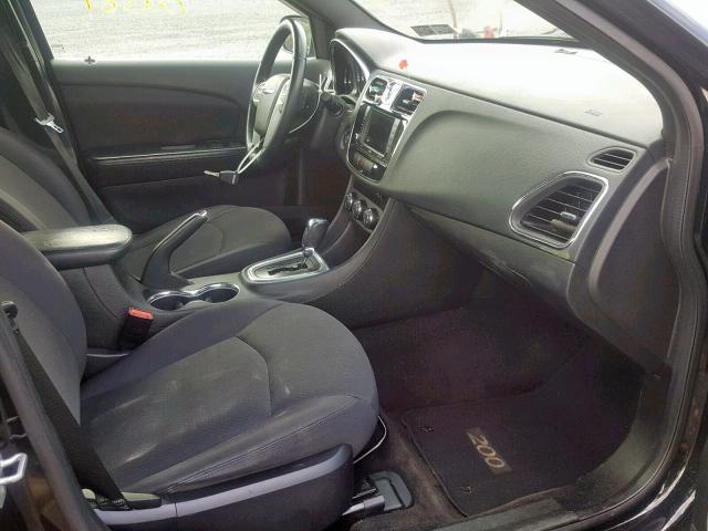 1C3CCBBB2DN627391 - 2013 CHRYSLER 200 TOURIN BLACK photo 5