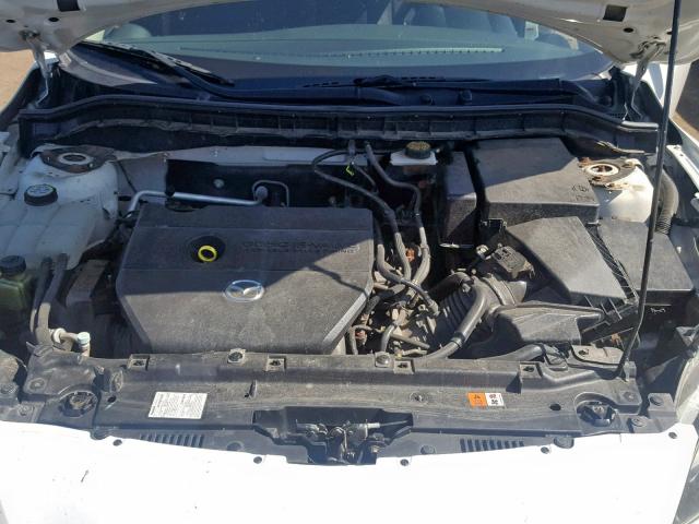 JM1BL1UF1B1370066 - 2011 MAZDA 3 I WHITE photo 7