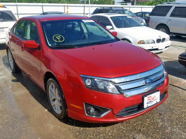 3FAHP0JG6CR220540 - 2012 FORD FUSION SEL RED photo 1
