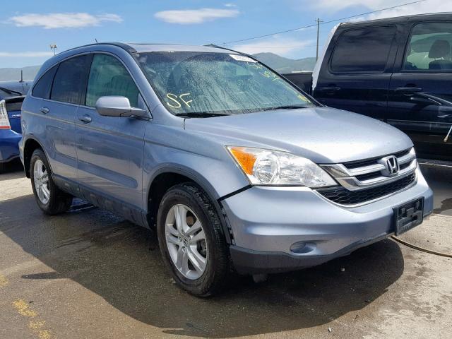 JHLRE4H79AC004973 - 2010 HONDA CR-V EXL SILVER photo 1