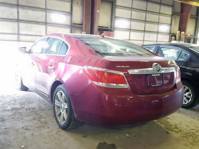 1G4GC5EG7AF281930 - 2010 BUICK LACROSSE C BURGUNDY photo 3