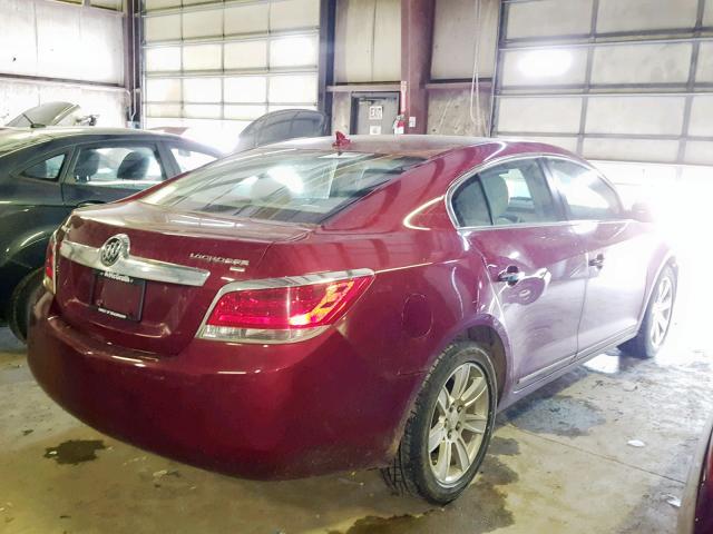 1G4GC5EG7AF281930 - 2010 BUICK LACROSSE C BURGUNDY photo 4