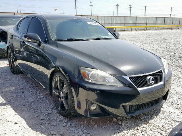 JTHBF5C26B5147431 - 2011 LEXUS IS 250 BLACK photo 1