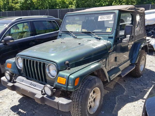 1J4FA59SXYP758983 - 2000 JEEP WRANGLER / GREEN photo 2