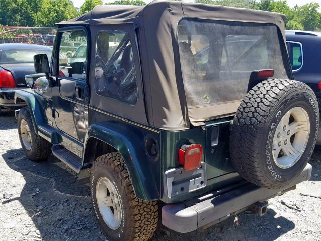 1J4FA59SXYP758983 - 2000 JEEP WRANGLER / GREEN photo 3