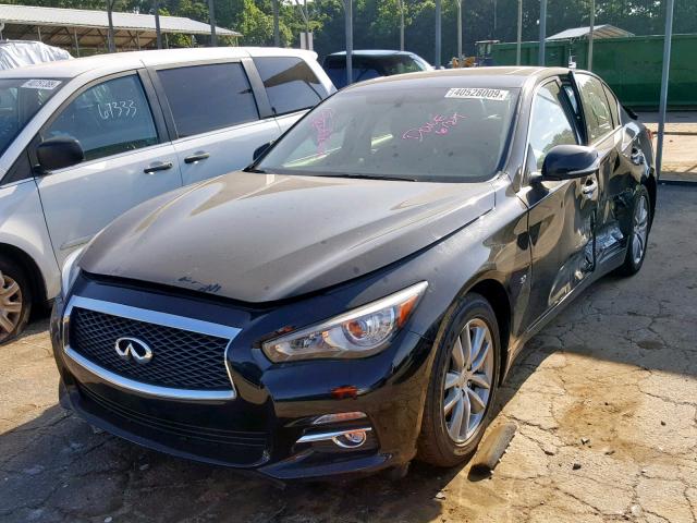 JN1BV7AR2FM410285 - 2015 INFINITI Q50 BASE BLACK photo 2