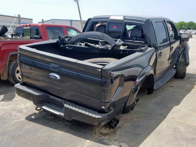 1FTFW1R60EFA36491 - 2014 FORD F150 SVT R BLACK photo 4