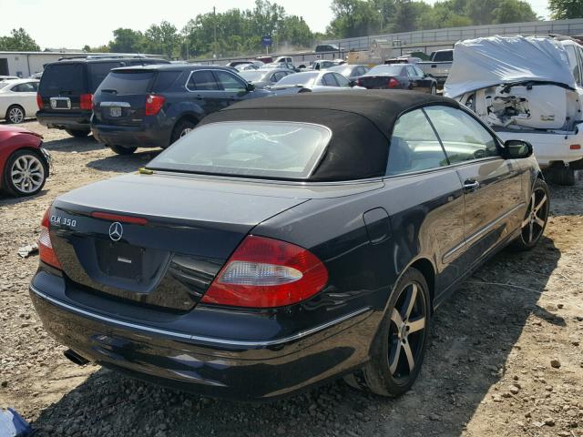 WDBTK56H26F190776 - 2006 MERCEDES-BENZ CLK 350 BLACK photo 4