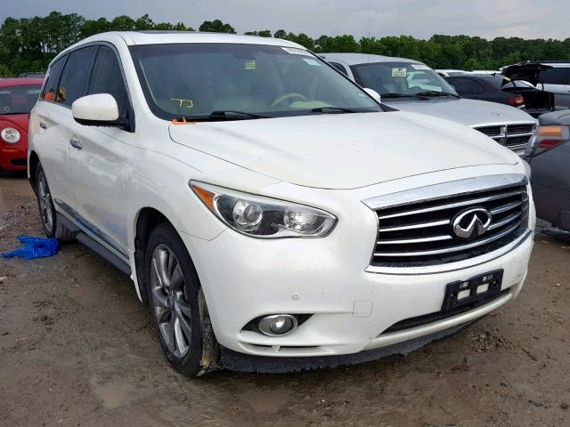 5N1AL0MMXDC306731 - 2013 INFINITI JX35 WHITE photo 1