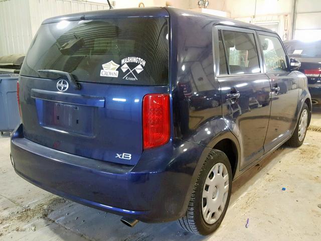JTLKE50E681059843 - 2008 TOYOTA SCION XB 蓝色 照片 4