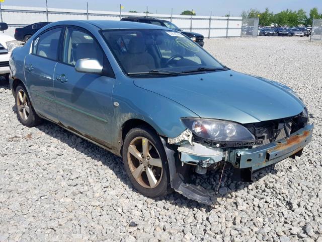 JM1BK12F641173645 - 2004 MAZDA 3 I GREEN photo 1