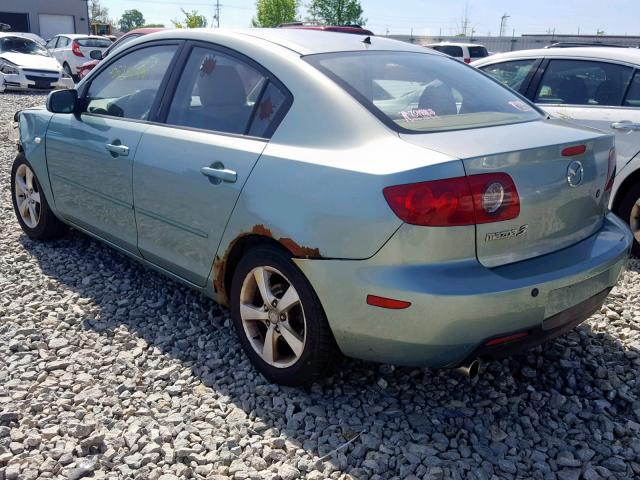 JM1BK12F641173645 - 2004 MAZDA 3 I GREEN photo 3