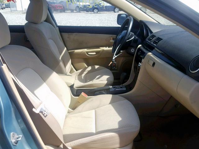 JM1BK12F641173645 - 2004 MAZDA 3 I GREEN photo 5