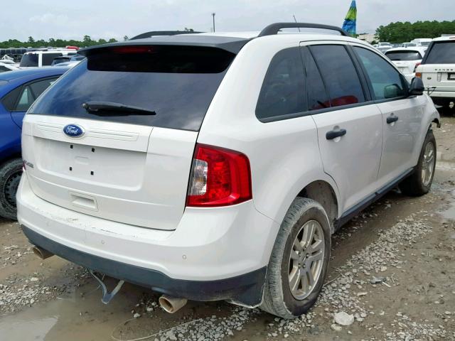 2FMDK3GC3BBB07425 - 2011 FORD EDGE SE WHITE photo 4