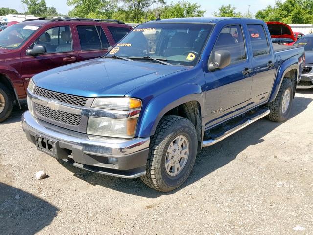 1GCDT136258221770 - 2005 CHEVROLET COLORADO BLUE photo 2