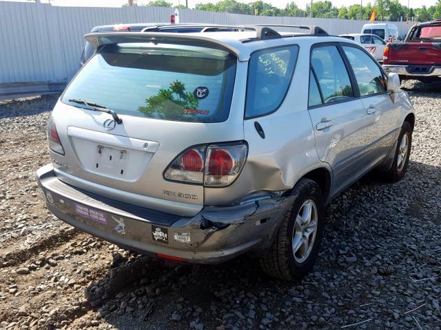 JTJHF10U430306811 - 2003 LEXUS RX 300 SILVER photo 4