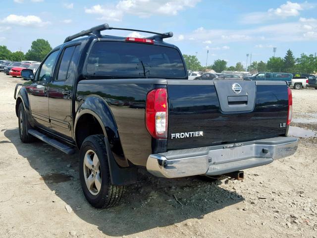 1N6AD07U47C426961 - 2007 NISSAN FRONTIER C BLACK photo 3