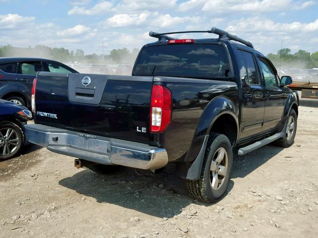 1N6AD07U47C426961 - 2007 NISSAN FRONTIER C BLACK photo 4