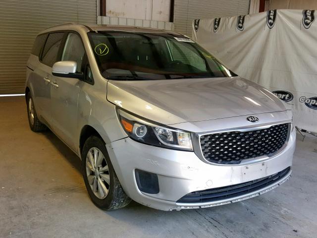 KNDMB5C19F6071720 - 2015 KIA SEDONA LX SILVER photo 1