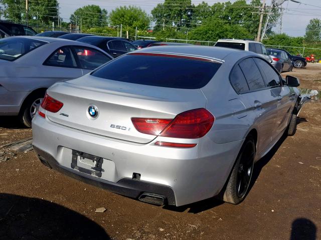 WBA6B4C51ED099234 - 2014 BMW 650 XI BLACK photo 4