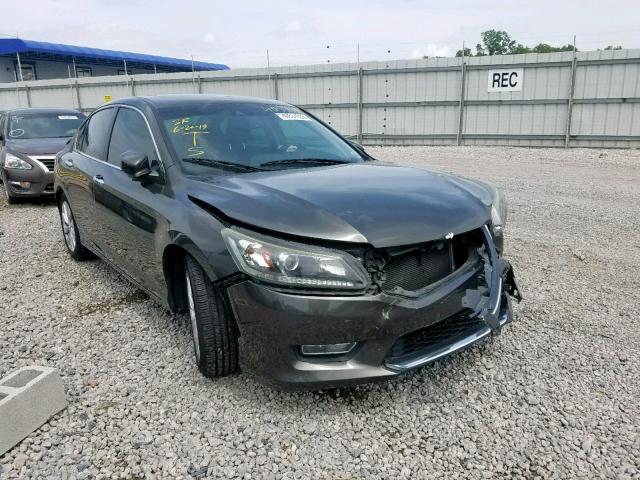 1HGCR2F85DA170898 - 2013 HONDA ACCORD EXL GRAY photo 1