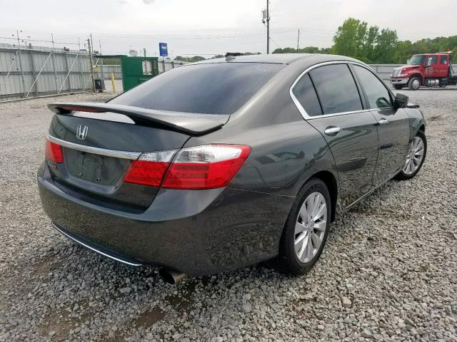 1HGCR2F85DA170898 - 2013 HONDA ACCORD EXL GRAY photo 4