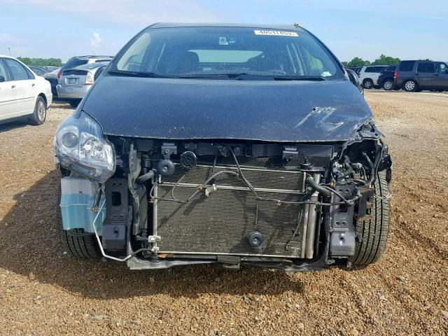 JTDKN3DPXE3057315 - 2014 TOYOTA PRIUS PLUG GRAY photo 9