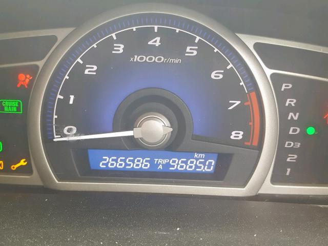 2HGFA16659H030064 - 2009 HONDA CIVIC LX-S Boz foto 8