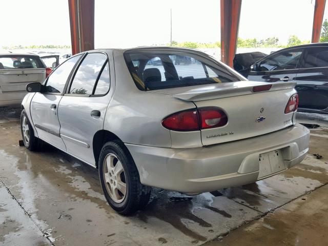 1G1JF524227407465 - 2002 CHEVROLET CAVALIER L SILVER photo 3