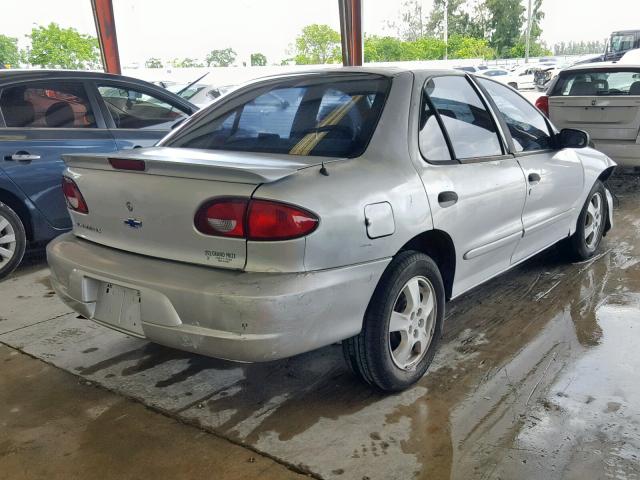 1G1JF524227407465 - 2002 CHEVROLET CAVALIER L SILVER photo 4