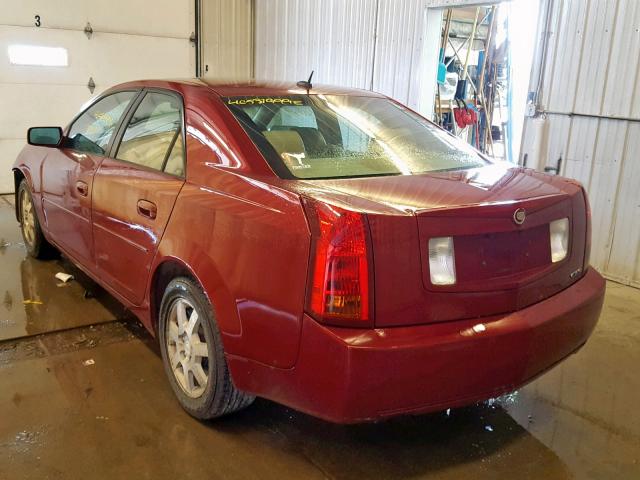 1G6DP577060113147 - 2006 CADILLAC CTS HI FEA BURGUNDY photo 3