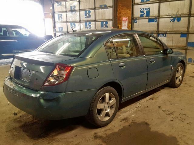 1G8AL58F36Z146649 - 2006 SATURN ION LEVEL GREEN photo 4