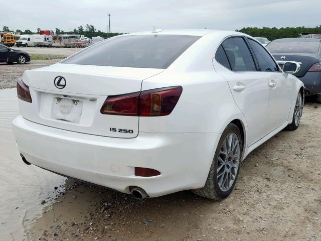 JTHBF5C28C5171988 - 2012 LEXUS IS 250 WHITE photo 4