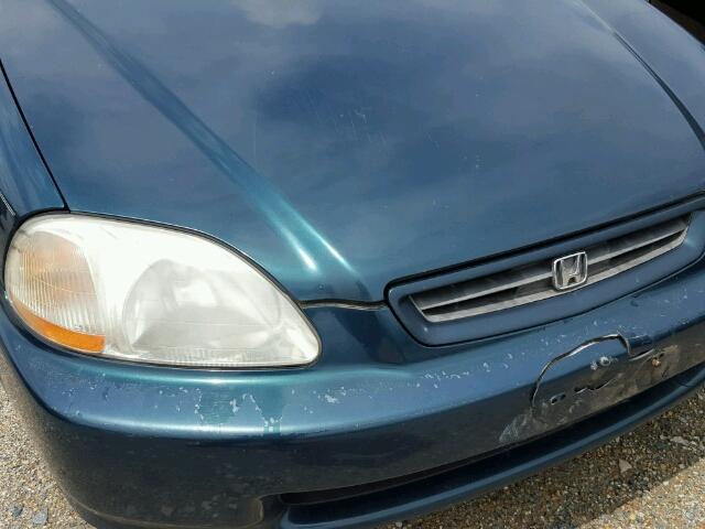 1HGEJ6126WL062887 - 1998 HONDA CIVIC DX GREEN photo 9