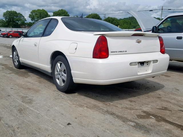 2G1WJ15K569203044 - 2006 CHEVROLET MONTE CARL WHITE photo 3